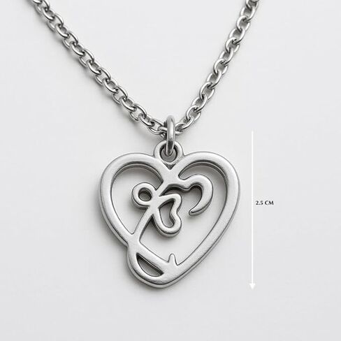 Ek Onkar Pendant Gold Plated Neck Chain Silver Plates Stainless Steel Sikh Logo Neck Chain For Men Women Punjabi Fashion Accessory For Sikh Gift Punjabi Khanda Logo Neck Chain For Women EkOnkar Necklace in Saudi Arabia
