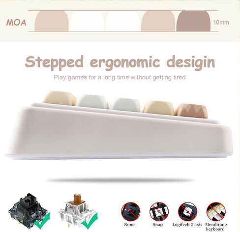 Tsungup Cute Green Keycaps ، 130 Keys MOA Profile PBT-forest-forest keycaps ، dye sub caps keyboard keycap set for mx switches mechanical in Kuwait