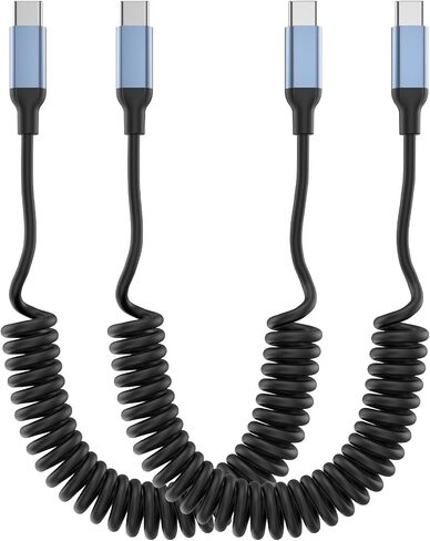 2 ft USB C Cable, 2 Pack Short USB to USB C Cable 2ft for Car Fast Charging Type A to Type C Cord Braided USB-C to USB-A Cable Compatible with iPhone 16/15 Pro/Max, Samsung Galaxy S23, Google Pixe in Kuwait