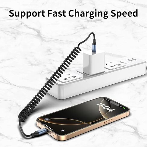 2 ft USB C Cable, 2 Pack Short USB to USB C Cable 2ft for Car Fast Charging Type A to Type C Cord Braided USB-C to USB-A Cable Compatible with iPhone 16/15 Pro/Max, Samsung Galaxy S23, Google Pixe in Kuwait