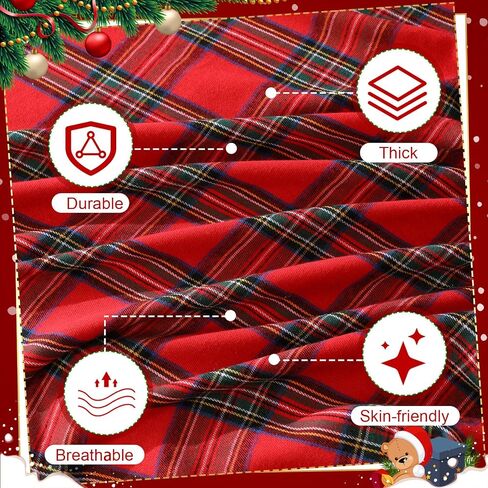 Oudain Christmas Buffalo Plaid Couch Cover Sets 71"x 134" Checkered Red and Green Sofa Covers with 2 Pillowcase Christmas Decorations 3 Seater for Room Furniture Protector in Saudi Arabia