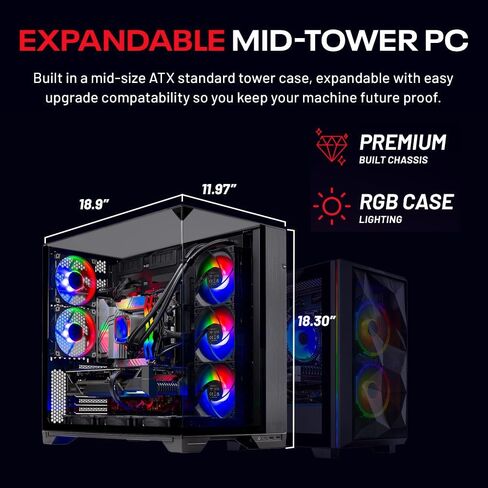 Skytech Legacy 4 Gaming PC Desktop ، Ultra 9 285K 3.7 GHz (5.7 GHz Turbo) ، NVIDIA RTX 5090 32GB ، Z890 Board ، 2TB Gen5 NVME SSD ، 64GB DDR5 RAM ، 1200W GOLD PSU ، 420mm Argb aio ، WI-FI ، WIN 11 in Kuwait