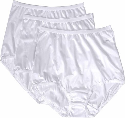 Shadowline Women's Plus-Size Panties-Nylon Brief (3 Pack) in Saudi Arabia