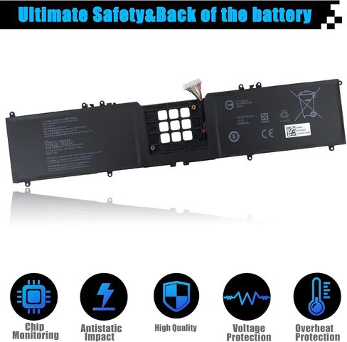 RC30-0248 Laptop Battery Replacement for Razer Blade 15 2018 Advanced RZ09-02386E92 RZ09-02385 RZ09-02386 RZ09-02886 RZ09-02887 RZ09-02888 RZ09-0301 RZ09-0313 RZ09-0409x Series 4ICP4/55/162 15.4V 80Wh in Saudi Arabia