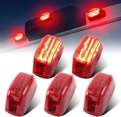 LED Front Cab Roof Marker Lights Compatible with 2014-2025 Dodge Ram ProMaster 1500 2500 3500 Front Roof Mounted Cab Lights Top Clearance Running Lamps Replaces 68232473AA, 5PCS in Kuwait