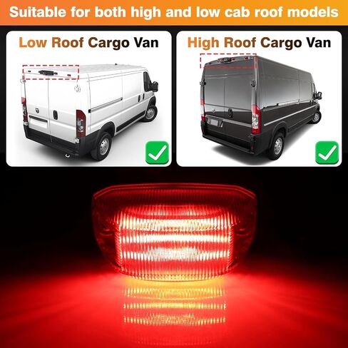 LED Front Cab Roof Marker Lights Compatible with 2014-2025 Dodge Ram ProMaster 1500 2500 3500 Front Roof Mounted Cab Lights Top Clearance Running Lamps Replaces 68232473AA, 5PCS in Kuwait