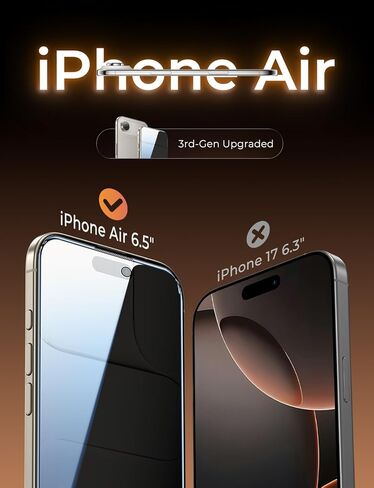 MAGIC JOHN 3rd Gen Upgraded for iPhone 17 Pro Max Privacy Screen Protector 6.9 Inch,25°Anti-Spy Screen,Shockproof Tempered Glass,Auto Dust-Removal,Bubble Free,Easy Installation,2 Pack in Saudi Arabia