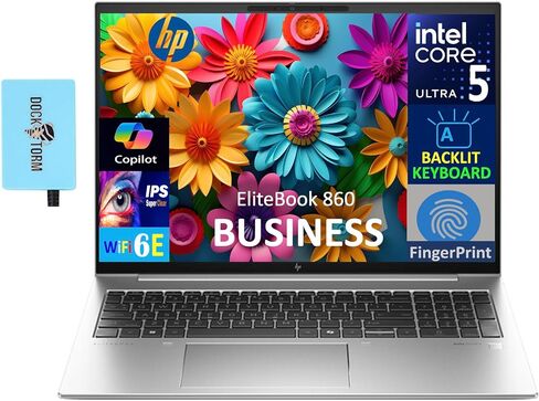 HP ELITEBOOK 860 G10 Business LAPTOP 16.0 "FHD+ Display ، 13th Gen Intel I5-1335U (Beat I7-1255U) ، 32GB DDR5 ، 2TB SSD ، Photeprint ، Backlit KYB ، 2 Thunderbolt 4 ، Win 11 Pro W/ in Kuwait
