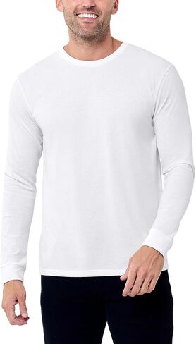 INTO THE AM Long Sleeve Tee Shirts for Men S-3XL - Soft Cotton Men's Longsleeve Casual Work T-Shirts in Kuwait