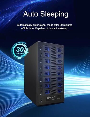 5 Bay USB 3.2 Type-C 10Gbps Daisy-Chain Hard Drive Enclosure DAS, Support 120TB (5X 24TB) 2.5" & 3.5" SATA HDD/SSD in Kuwait