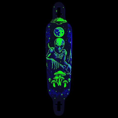 شعار Daddies Board Shop منسدل من خلال Longboard Deck - أبيض in Kuwait