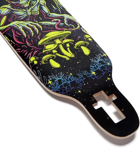 شعار Daddies Board Shop منسدل من خلال Longboard Deck - أبيض in Kuwait