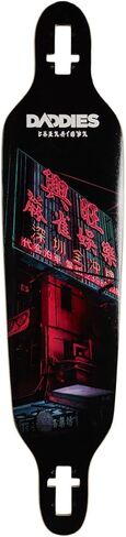 شعار Daddies Board Shop منسدل من خلال Longboard Deck - أبيض in Kuwait