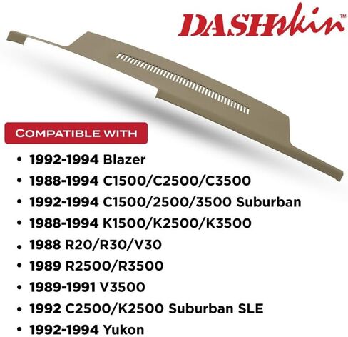 Molded Dash Cover Dashboard Cap Compatible with 1988-1994 Chevy GMC Truck C1500 K1500 Light Grey in Saudi Arabia