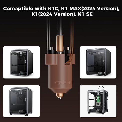Creality Ender 5 Max Hotend مجموعة أدوات التسخين السيراميكية الأصلية الموصلية الحرارية العالية 300 درجة مئوية مقاومة درجات الحرارة العالية 700 مم / ثانية مجموعة تدفق عالية السرعة مع فوهة سريعة التبديل in Kuwait