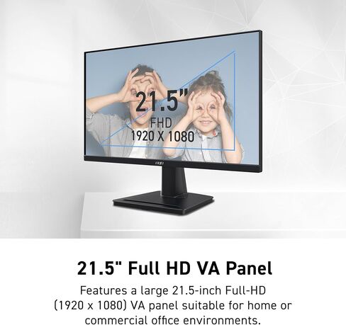 MSI Pro MP275 27 بوصة IPS 1920 × 1080 (FHD) شاشة الكمبيوتر ، 100 هرتز ، المزامنة الحرة ، HDMI ، منفذ VGA ، Vesa Mountable ، إمالة ، مكبر صوت ، 1 مللي ثانية ، أسود in Saudi Arabia