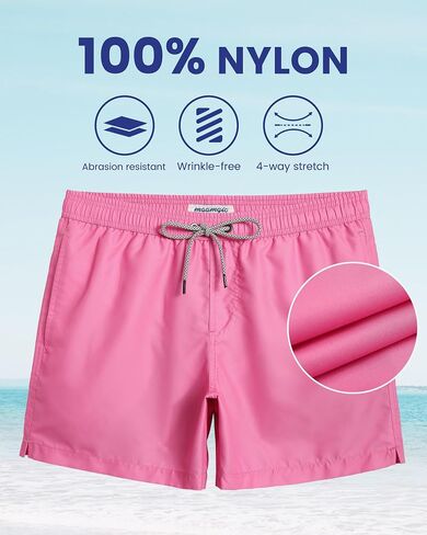 maamgic Mens Swim Trunks 5" with Mesh Lining Quick Dry Bathing Suits for Men Swim Shorts Swimwear Large in Saudi Arabia