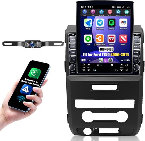 Android 13 Car Stereo Compatible with Ford F150 2009-2014 Radio Upgrade 9.7 inch Touch Screen with Wireless Carplay Android Auto AHD Backup Camera Mirror Link GPS SWC WiFi FM in Saudi Arabia