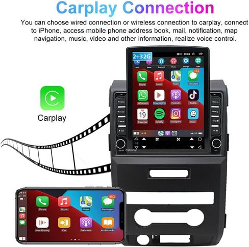 Android 13 Car Stereo Compatible with Ford F150 2009-2014 Radio Upgrade 9.7 inch Touch Screen with Wireless Carplay Android Auto AHD Backup Camera Mirror Link GPS SWC WiFi FM in Saudi Arabia