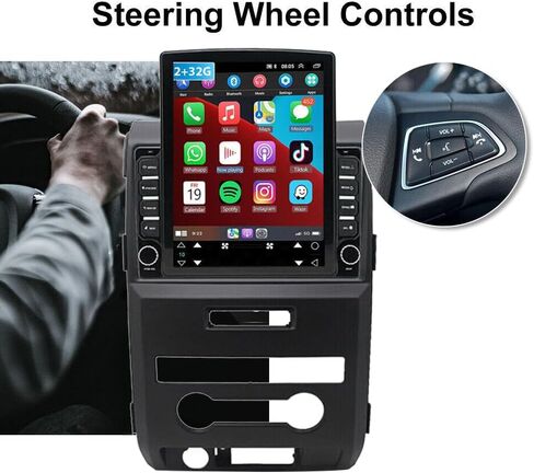 Android 13 Car Stereo Compatible with Ford F150 2009-2014 Radio Upgrade 9.7 inch Touch Screen with Wireless Carplay Android Auto AHD Backup Camera Mirror Link GPS SWC WiFi FM in Saudi Arabia