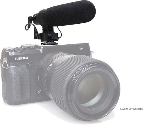 Digital Nc Advanced Super Cardioid Microphone for FUJIFILM GFX 50R, GFX 50S, GFX 100 (Stereo/Shotgun) with Dead Cat Wind Muff in Saudi Arabia