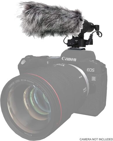 ميكروفون رقمي فائق القلب متطور Nc (متوافق مع Sony ECM-B1M) (ستيريو/بندقية) مع واقي هواء Dead Cat in Saudi Arabia