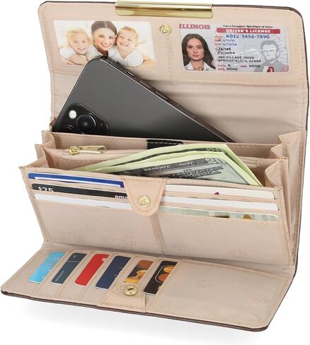 Mundi File Master Womens RFID Blocking Wallet Clutch Organizer With Change Pocket in Saudi Arabia