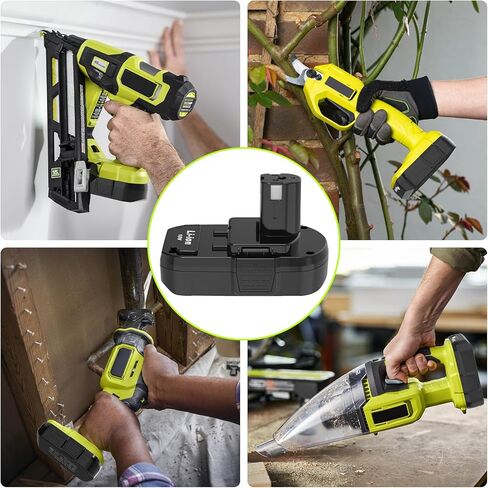 2 حزمة بطارية وشاحن 3.0 أمبير 18 فولت بديلة لبطارية Ryobi 18 فولت وشاحن P103 P104 متوافق مع Ryobi 18V ONE+ أدوات كهربائية وشواحن لاسلكية in Kuwait