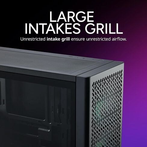 Cooler Master Elite 502 White ATX High Airflow Casealist PC Case ، 410mm GPU MAX ، RTX 5090 | RX 7090 XT ، 360 مم AIO MAX ، النوع C ، الزجاج المقسى ، مروحة ARGB PWM TRIPLE 120 مم ، مسيارات GRILL in Kuwait