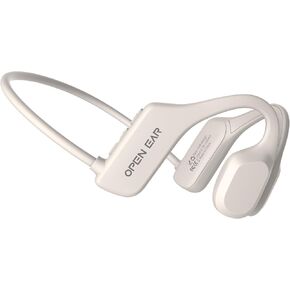 Bone Conduction Headphones, Open Ear Wireless Headphones with Microphone, Bluetooth 5.3, 6 Hours of Use Time, IPX5 and Sweat Resistant Sports Headphones for Outdoor, Workout, Cycling (Black) in Saudi Arabia