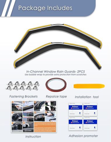 in-Channel Window Rain Guard for Fit for Toyota Grand Highlander 2024 2025 Rain Guards Side Window Visors Low Profile Vent Visor Window Deflectors Vent Shades Car Accessories in Saudi Arabia