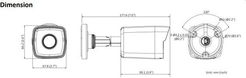 كاميرا LTS CMIP8042W-28MA بدقة 4 ميجابكسل - عدسة 2.8 ملم، H.265+، نطاق WDR 120 ديسيبل، Matrix 2.0 IR، مقاومة للماء IP67، ميكروفون مدمج، فتحة بطاقة MSD in Kuwait