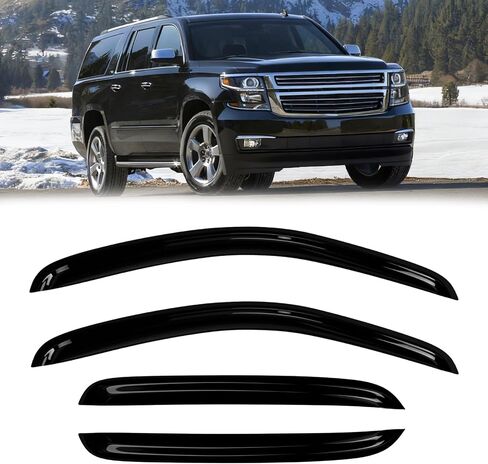 Auto Window Deflectors Compatible with 2000-2006 Tahoe/Yukon/Cadillac Escalade Rain Guard in Kuwait