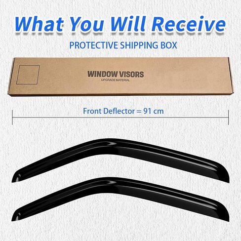 Auto Window Deflectors Compatible with 2000-2006 Tahoe/Yukon/Cadillac Escalade Rain Guard in Kuwait