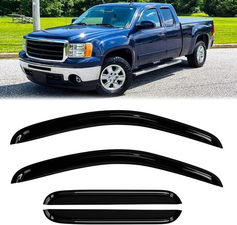 Auto Window Deflectors Compatible with 2000-2006 Tahoe/Yukon/Cadillac Escalade Rain Guard in Kuwait
