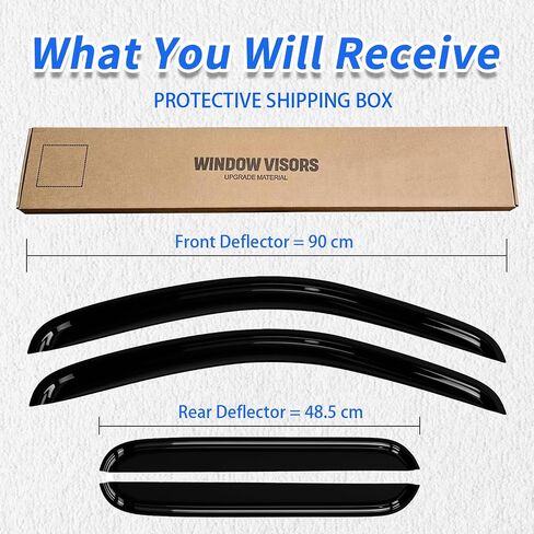 Auto Window Deflectors Compatible with 2000-2006 Tahoe/Yukon/Cadillac Escalade Rain Guard in Kuwait