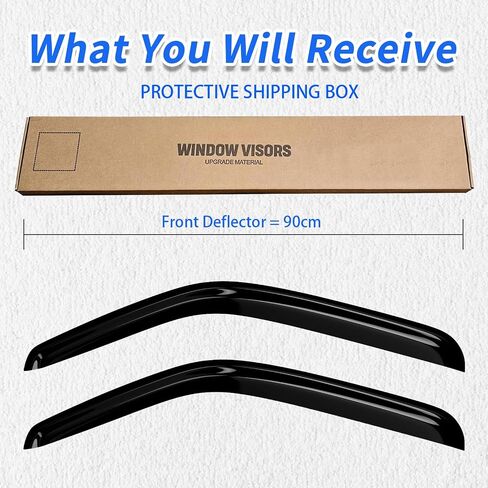 Auto Window Deflectors Compatible with 2000-2006 Tahoe/Yukon/Cadillac Escalade Rain Guard in Kuwait