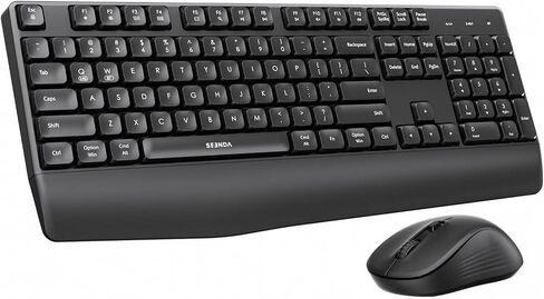seenda Bluetooth Keyboard and Mouse, COE200 USB + Bluetooth Multi Device, Ergonomic Keyboard Mouse Set, Full-Size Wireless Combo Compatible for Mac OS/Windows PCs Computers Laptops MacBooks - Pink in Kuwait