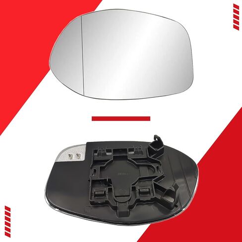Passenger Right Side Heated Mirror Glass Compatible with 2014 2015 2016 2017 Honda Odyssey Heated Convex Towing Mirrors with Back Holder in Saudi Arabia