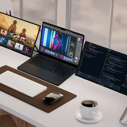 كادو 15.6 "شاشة محمولة عالية الدقة ، IPS الشاشة الثانية 1920x1080 HDMI USB Type-C Screens Extender ، 180 ° kickstand case ، mount Wall/Arm Count in Saudi Arabia