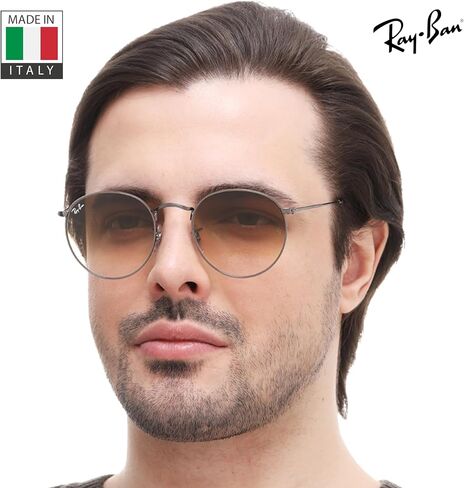 Ray-Ban RB3447N ROUND FLAT LENSES Round Shaped Sunglasses for Men & Women with Official RAYBAN Eyewear Kit in Saudi Arabia