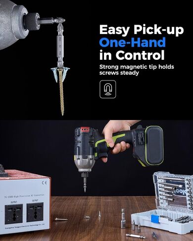 toolant Impact Driver Bit Set, Magnetic Screwdriver Bit Set, 1/4'' Hex S2 Steel Impact Driver Bit Set with Storage Box, 40-Piece in Saudi Arabia