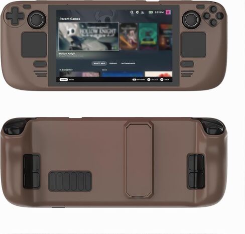 Nexytrix Steam Deck Case for LCD/OLED - Protective Cover with Kickstand, Shockproof Anti-Scratch Slim PC Shell for Gaming & Travel (Coffee) in Saudi Arabia