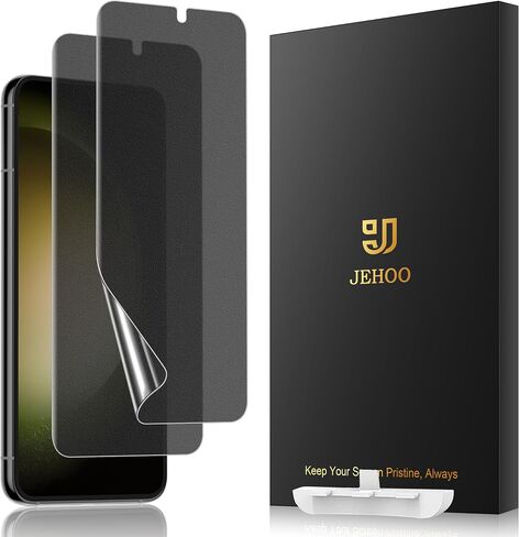 [2 Pack] واقي شاشة TPU المضاد للوهج لخصوصية TPU لـ Samsung Galaxy S23 Ultra (وليس الزجاج) ، ومستشعر بصمات الأصابع متوافقًا ، ومرونة ملصقات كاملة ، وتثبيت سهلة in Kuwait