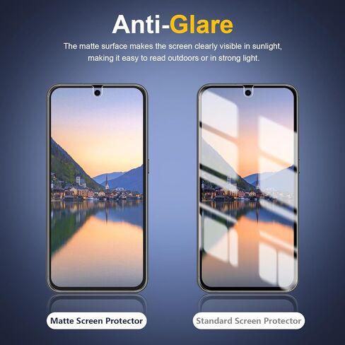 [2 Pack] واقي شاشة TPU المضاد للوهج لخصوصية TPU لـ Samsung Galaxy S23 Ultra (وليس الزجاج) ، ومستشعر بصمات الأصابع متوافقًا ، ومرونة ملصقات كاملة ، وتثبيت سهلة in Kuwait