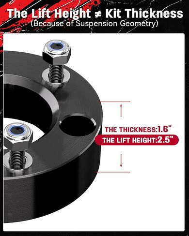 كتلة رفع خلفية Richeer مقاس 3 بوصات متوافقة مع 2021-2024 F150 2WD و4WD، مجموعات رفع تسوية مقاس 3 بوصات مع مسامير مربعة ممتدة طويلة للغاية ترفع الجزء الخلفي من سيارتك بمقدار 3 بوصات in Kuwait