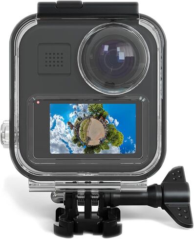 FitStill 147FT/45M Underwater Waterproof Diving Case Only for Go Pro MAX 360 (2025),Anti-Scratch Invisible Dive Protective Cover Shell Housing with Bracket Mount Accessory(NOT for MAX2&MAX 2019) in Kuwait
