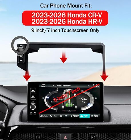 Magnetic Phone Holder for Honda Civic 2026 2025 2024 2023 2022 [11th Gen 7/9-inch Screen] Car Phone Mount for Civic Hatchback Sedan Touchscreen, Compatible with MagSafe in Kuwait