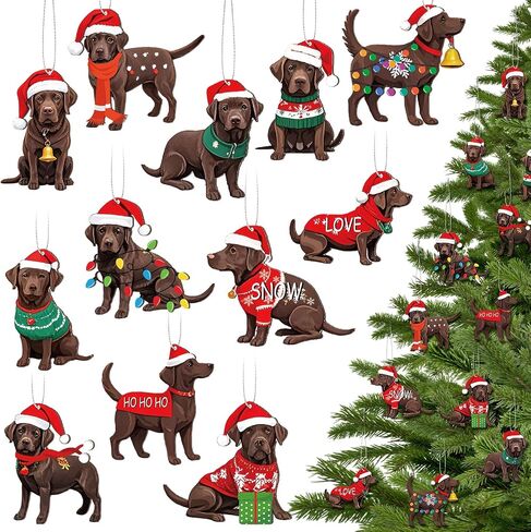 48 Pieces Christmas Travel Ornaments Tree Luggage Wood World Map Airplane Suitcase Camera Ticket Ornament Signs for Holiday Decor in Kuwait