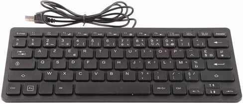 لوحة المفاتيح 78 Key Mute Ultra Thin Wired Mini USB واجهة المكتب لوحة مفاتيح لغة صغيرة (روسية) in Kuwait